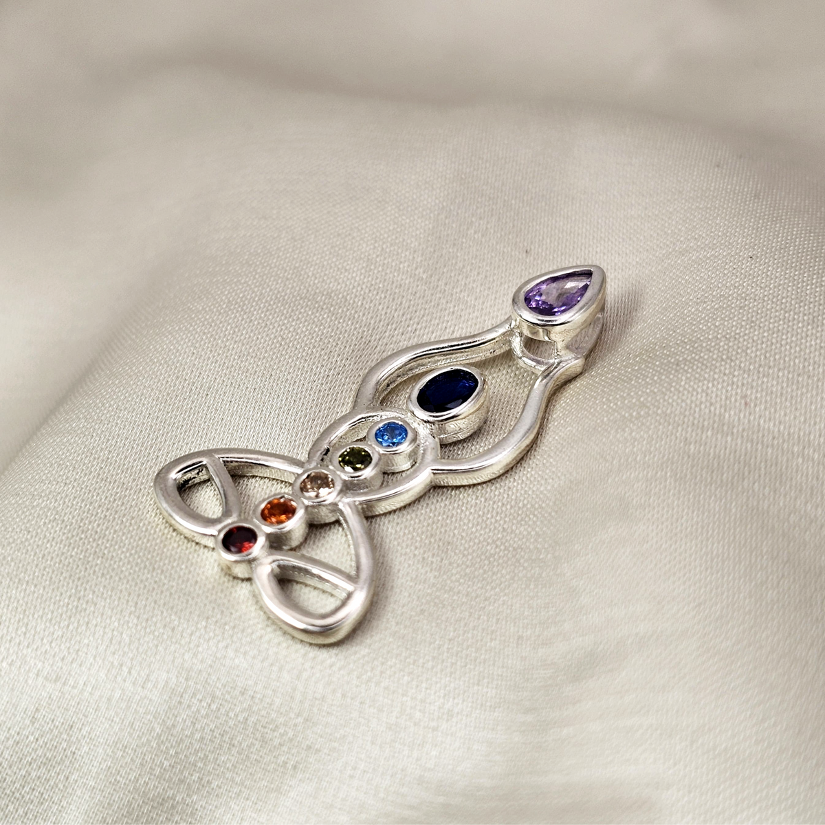 Multi-Gemstone Chakra Pendant image 3
