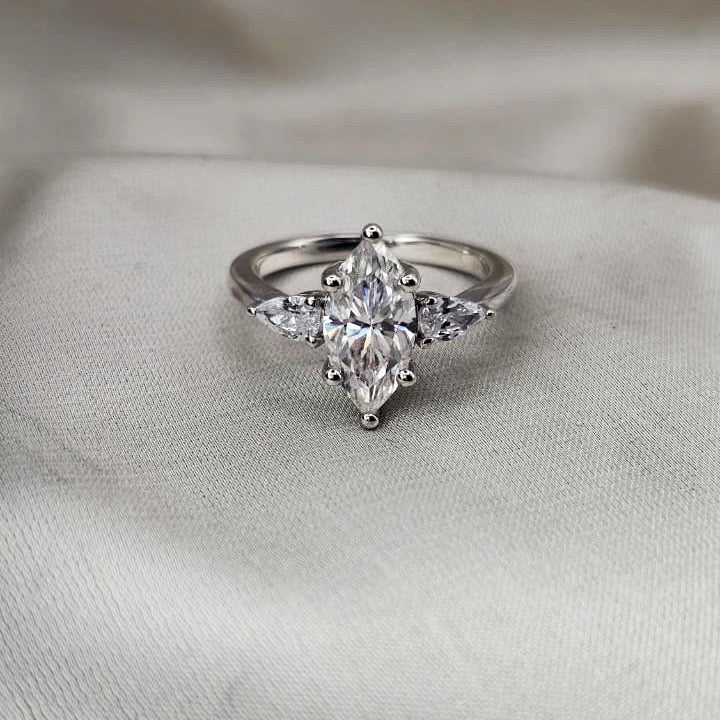 Marquise Moissanite Ring