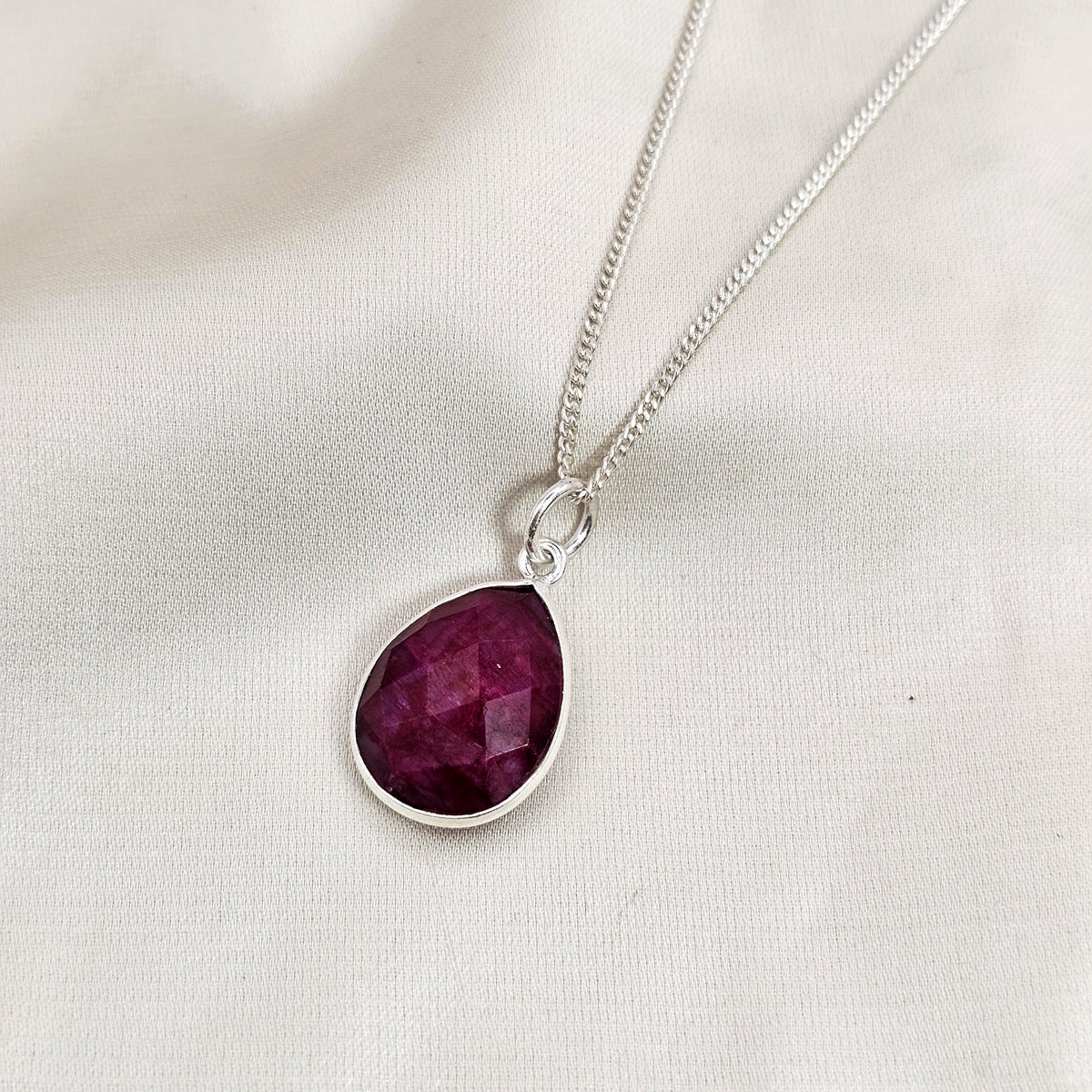 Ruby Teardrop Pendant image 2