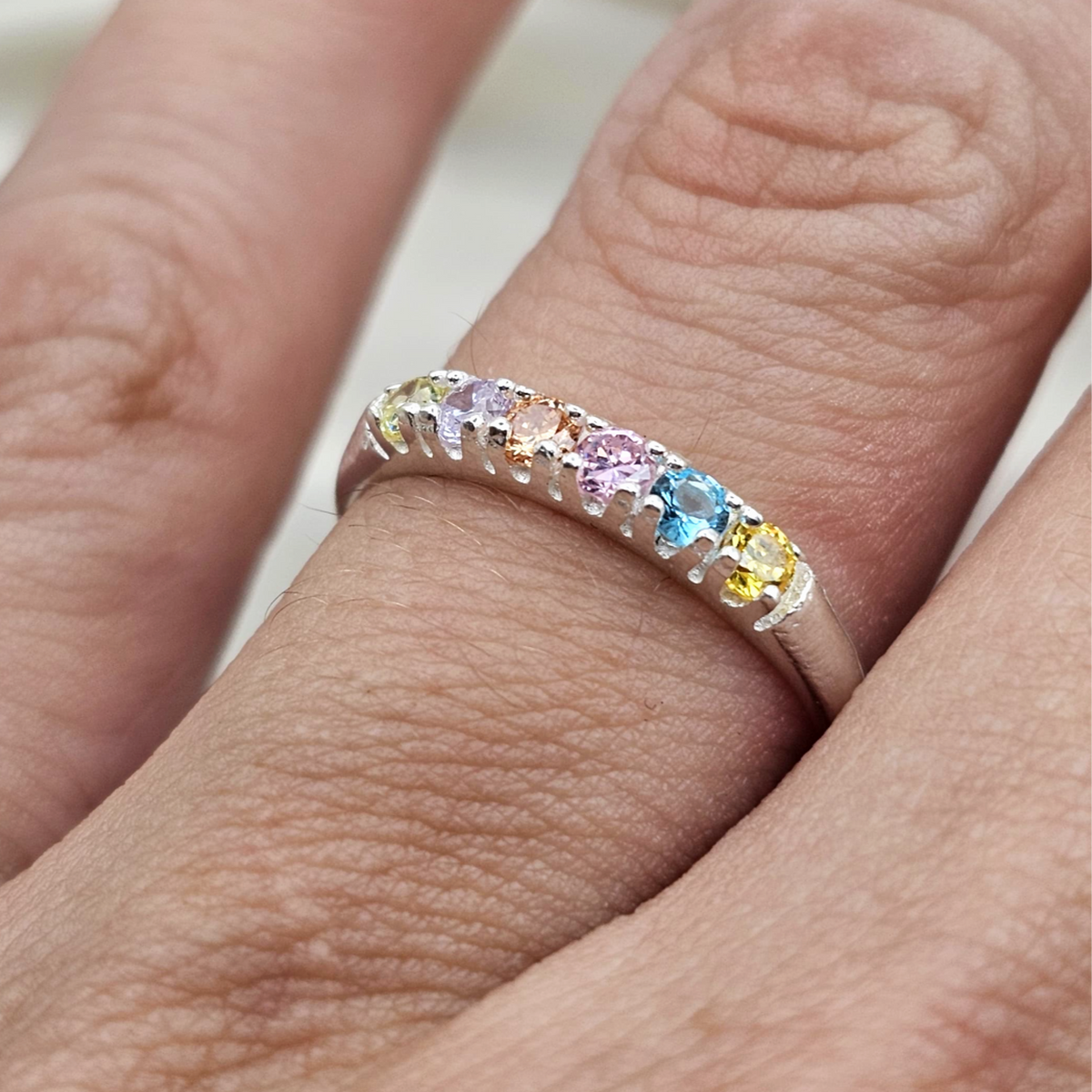 Pastel Cubic Zirconia Ring image 1