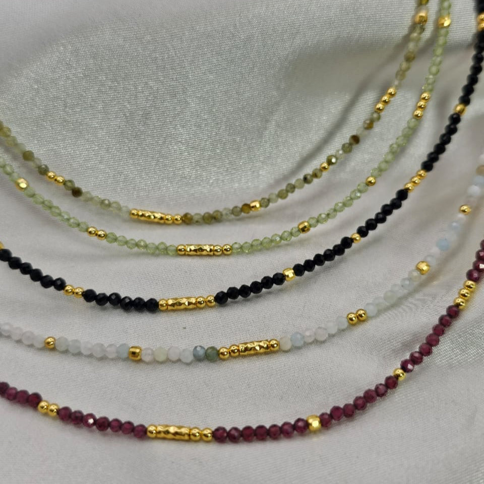 Faceted Gem Bead Necklace image 0