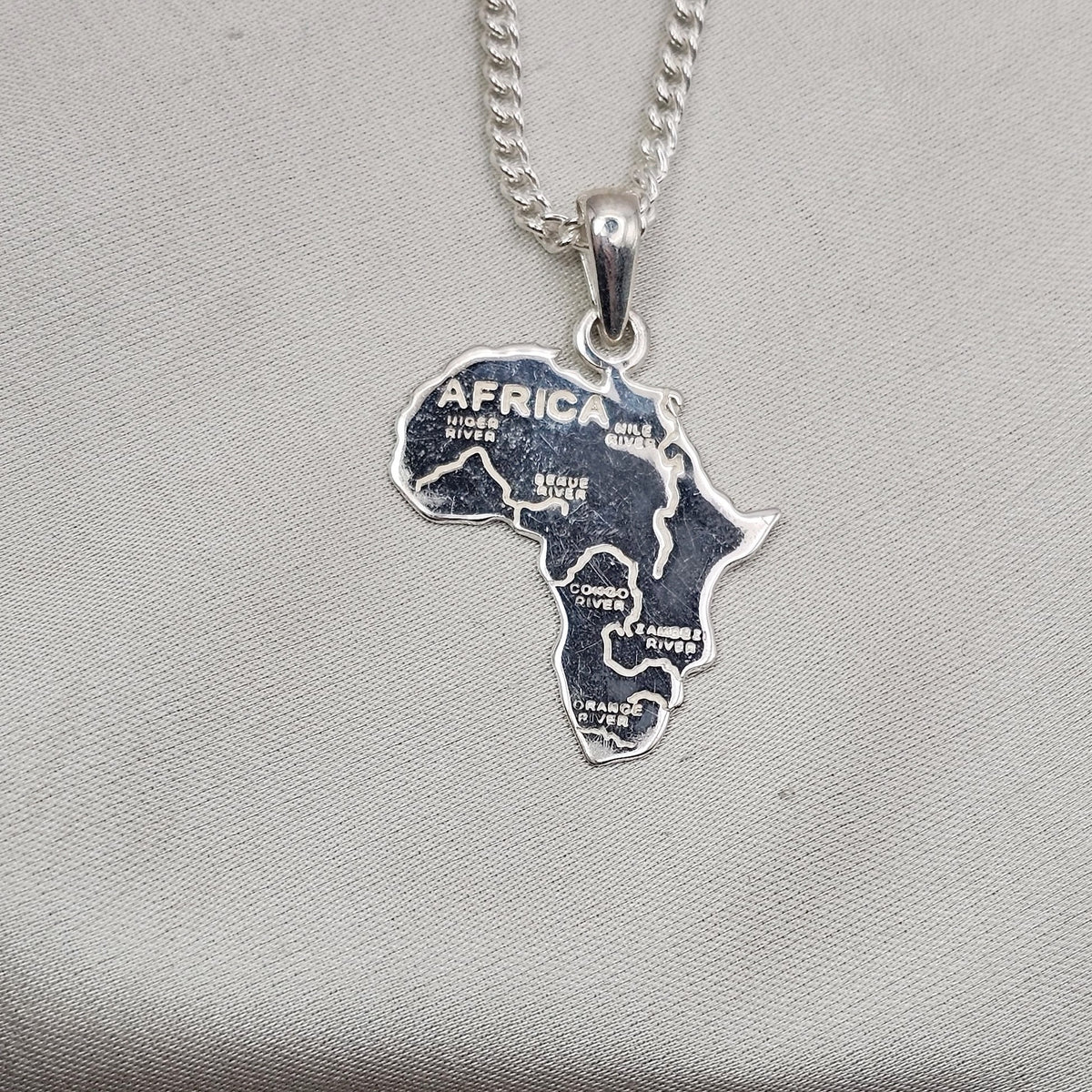 Africa Map Pendant