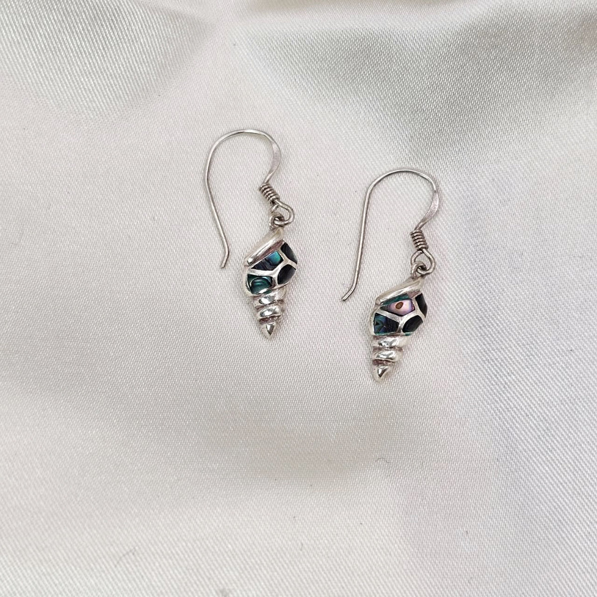 Abalone Inlay Shell Drop Earrings