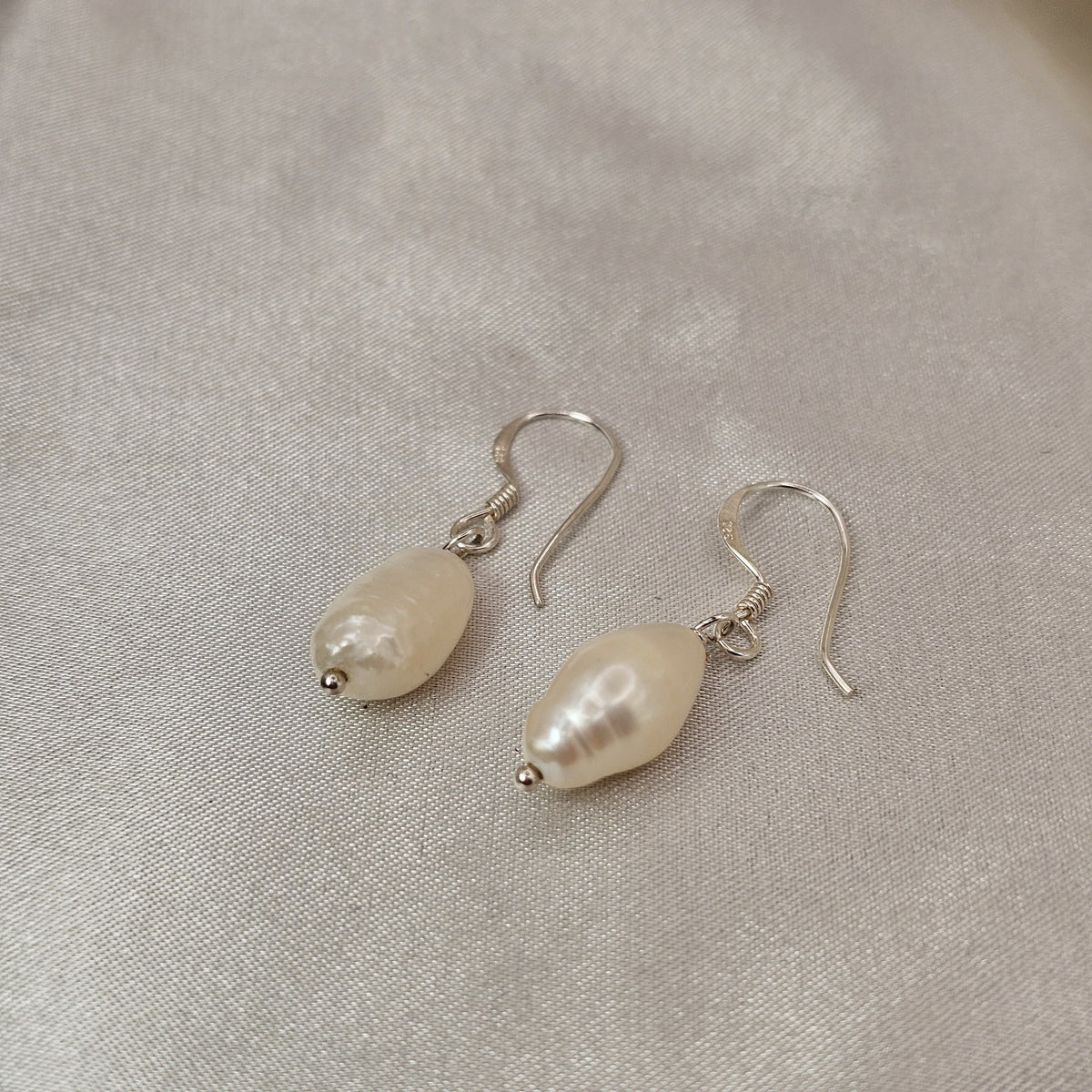 Biwa Freshwater Pearl Drop Earrings