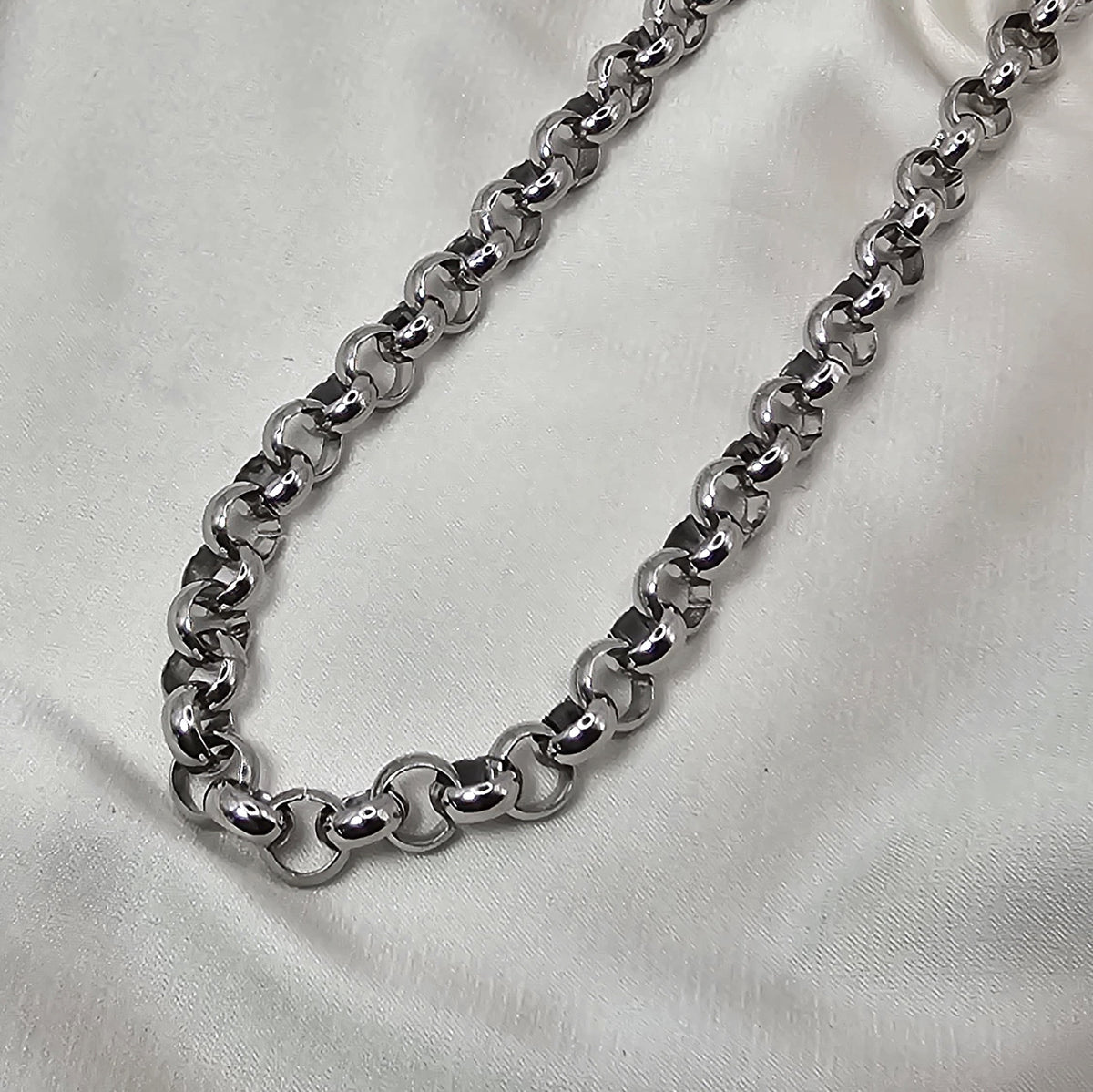 Stainless Steel Belcher Link Necklace