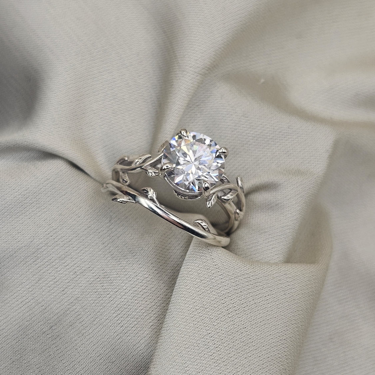 Moissanite Ring Pair