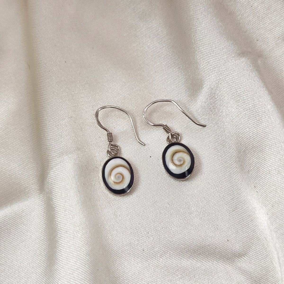Shiva Shell Spiral Drop Earrings