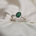 Emerald Twist Ring