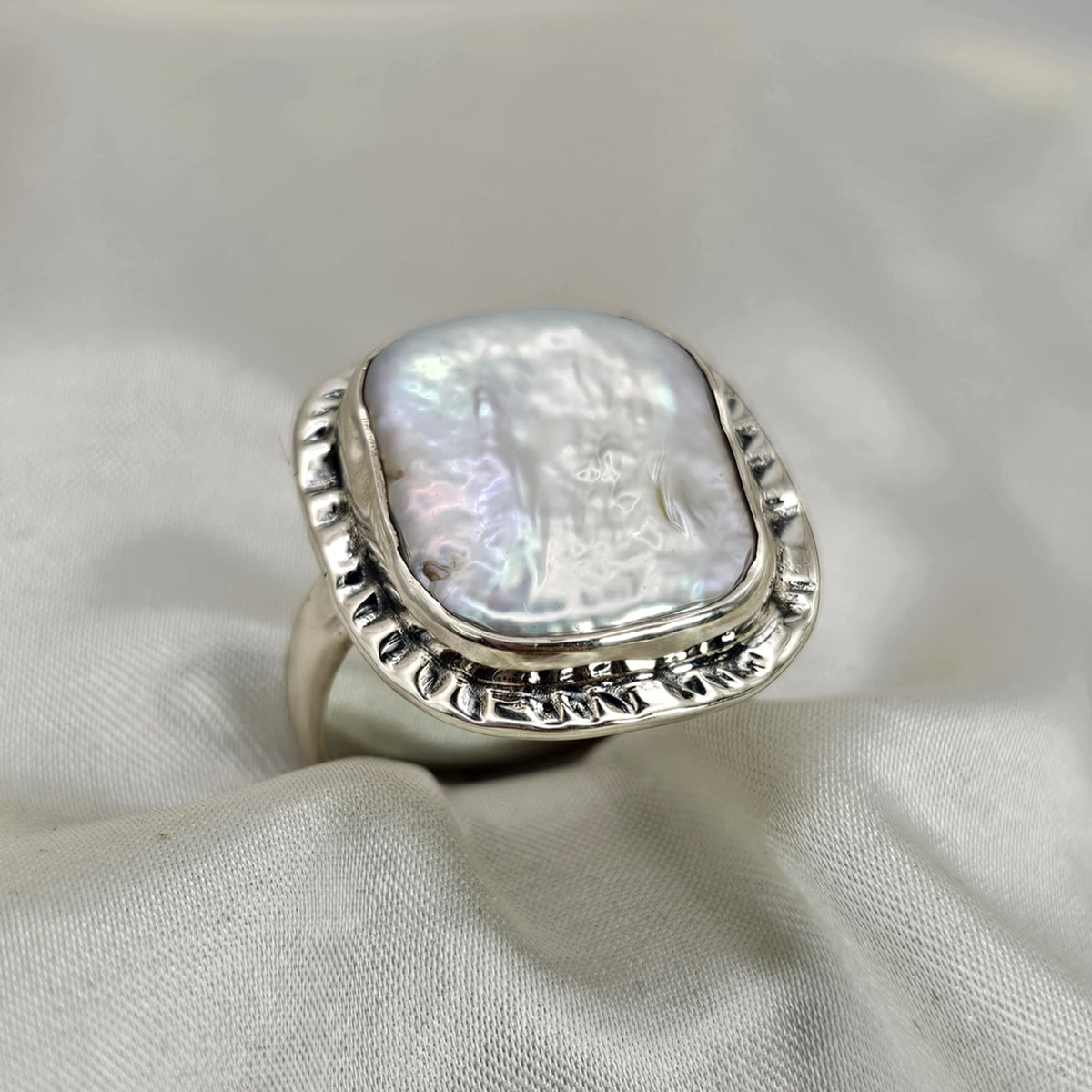 Baroque Pearl Statement Ring image 3