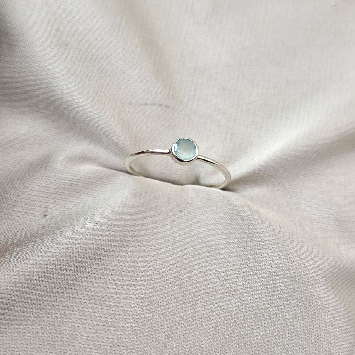 Aquamarine Stacking Ring