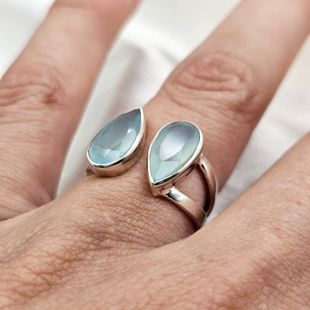 Blue Onyx Wrap Around Ring image 1