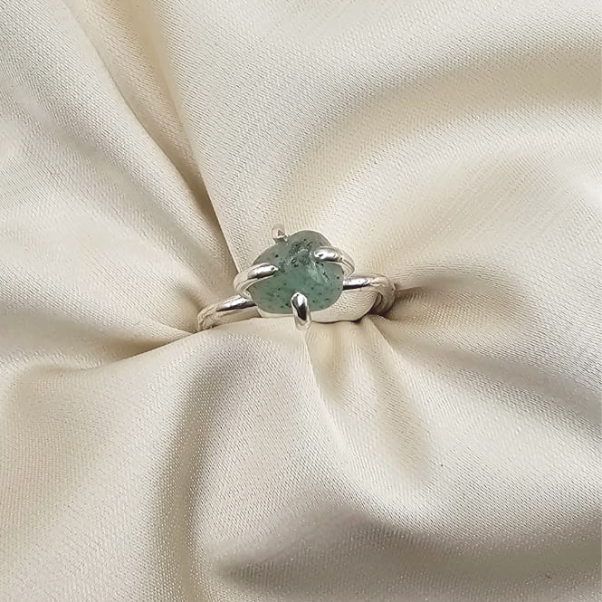 Light Green Forest Jasper Ring image 2