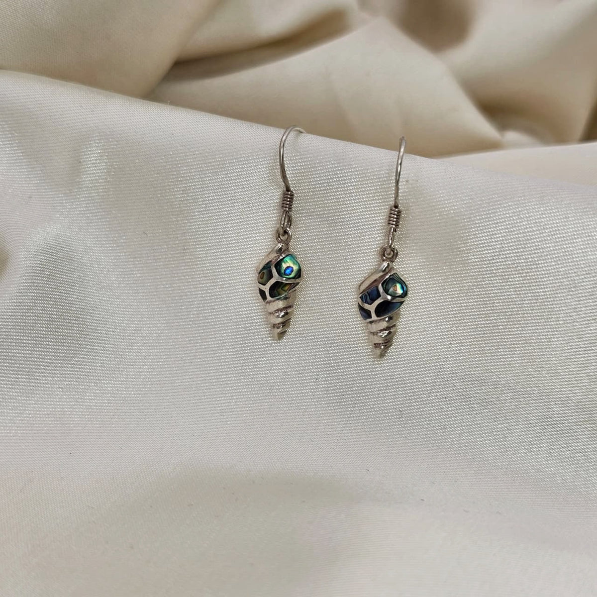 Abalone Inlay Shell Drop Earrings