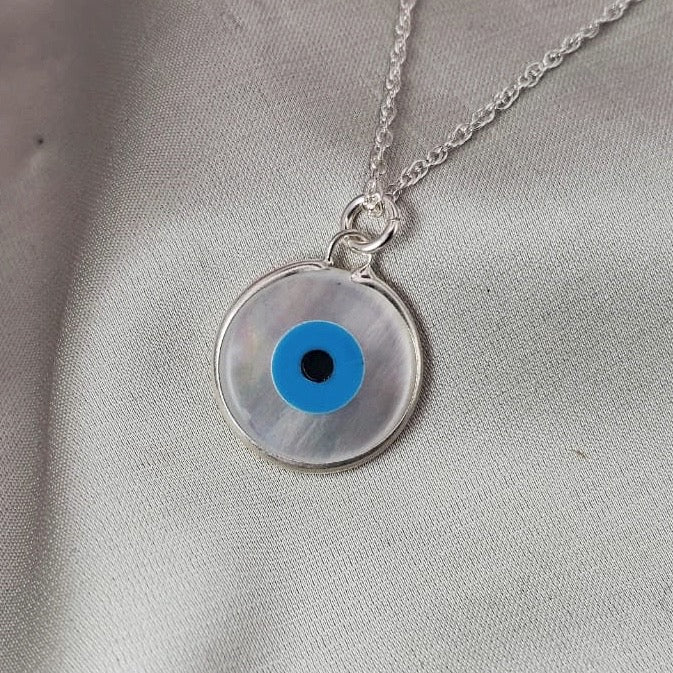 Enamel Evil Eye Pendant