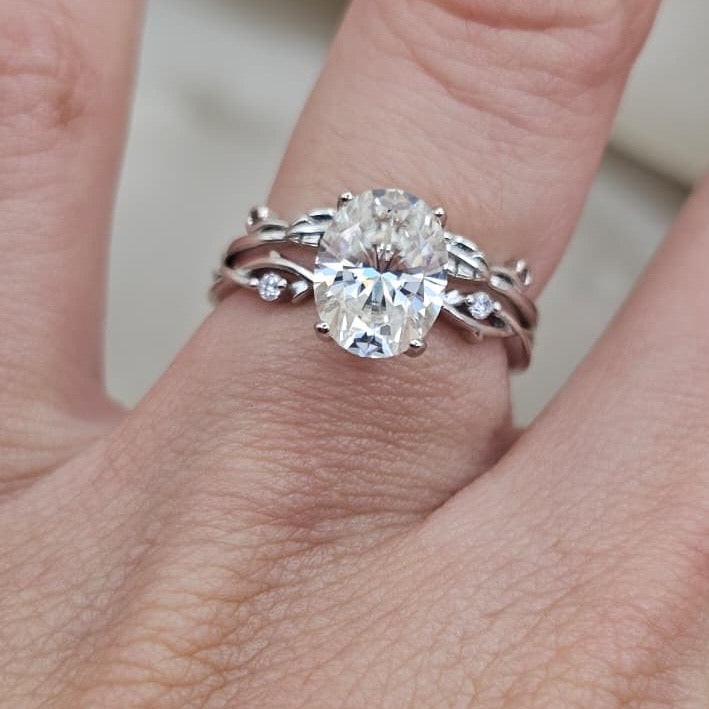 Moissanite Ring Pair