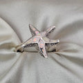 White Opaline Starfish Ring