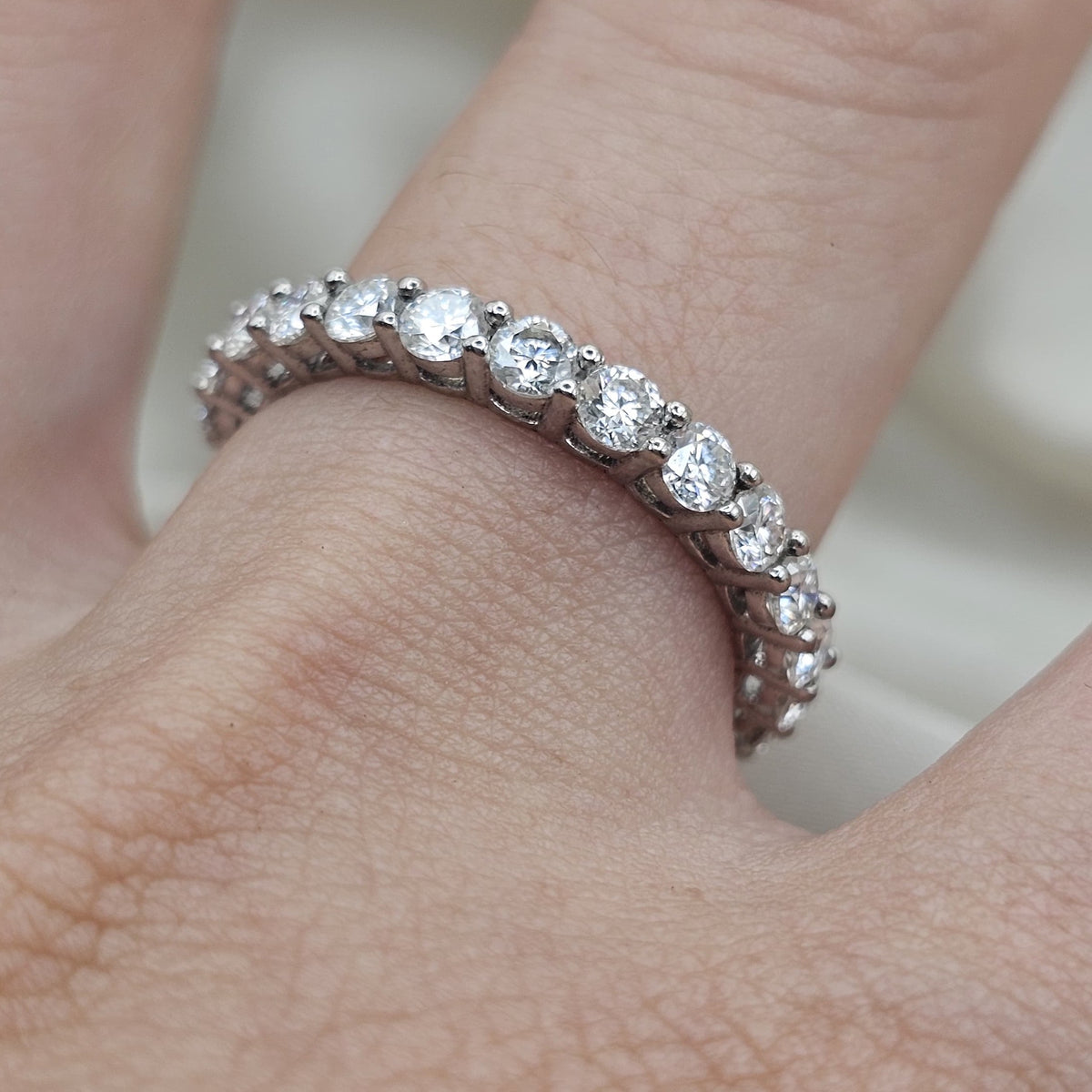Moissanite Eternity Ring
