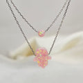 Pink Opaline Double-Layer Necklace image 0