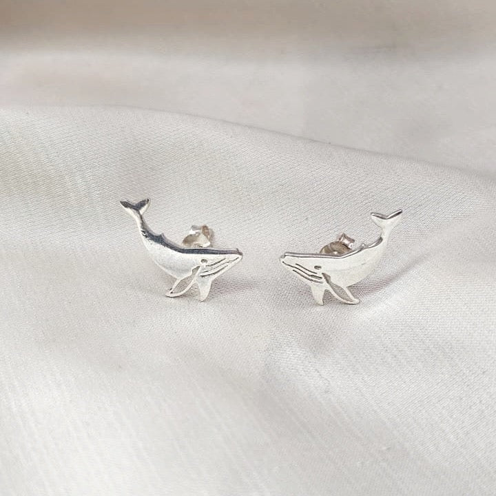 Whale Stud Earrings
