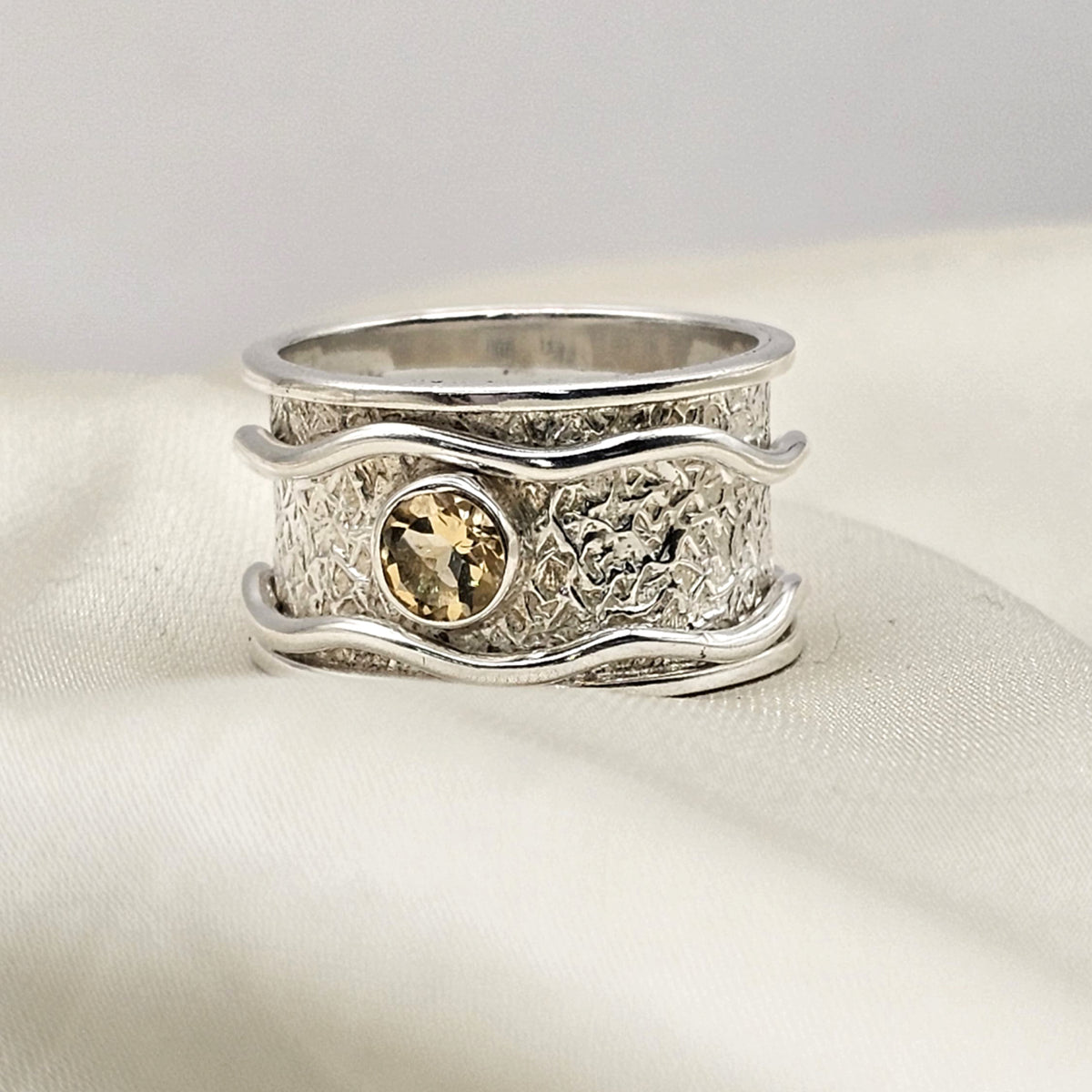 Gemstone Spinner Fidget Ring image 4