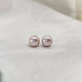 Light Pink Freshwater Pearl Stud Earrings