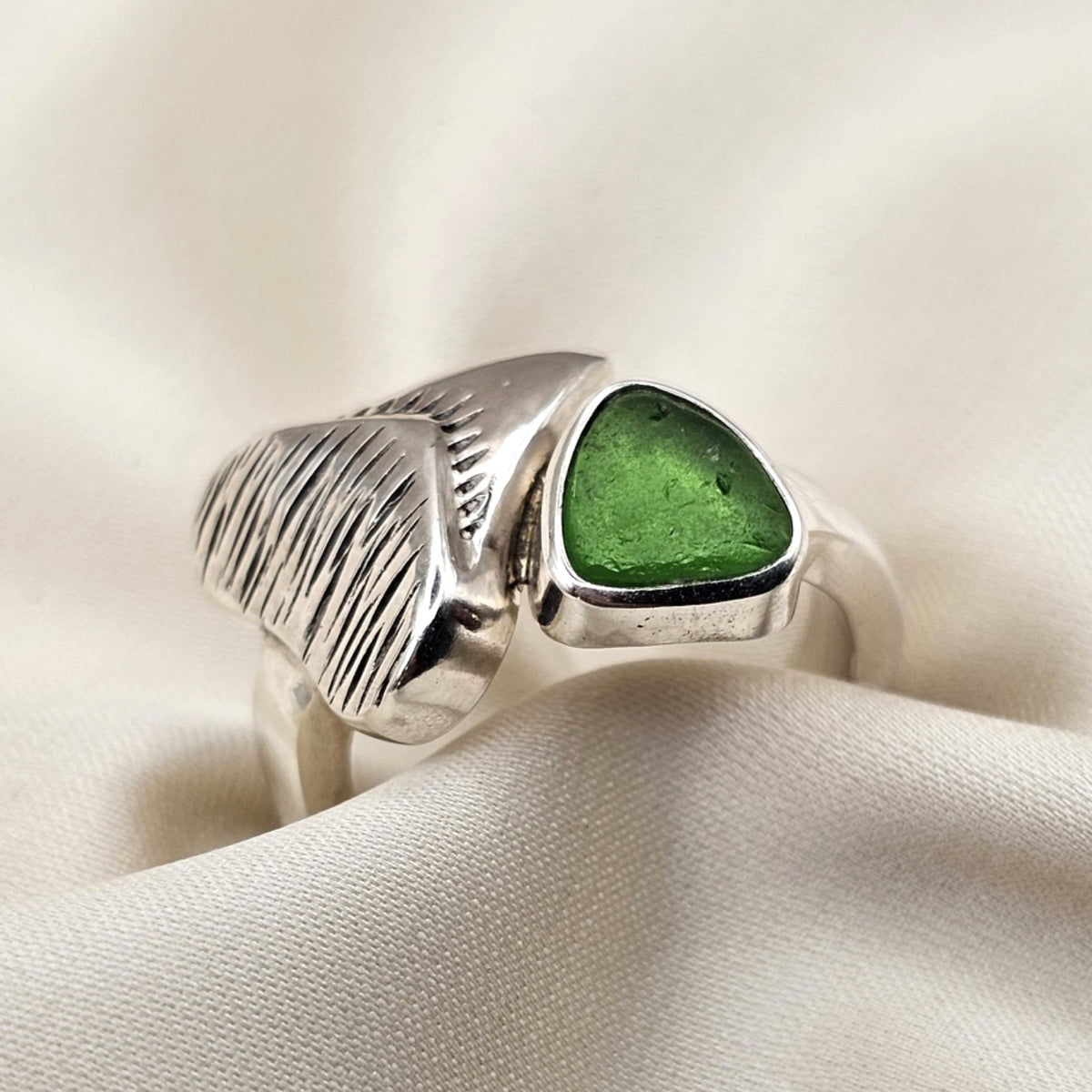 Shark Tooth & Sea Glass Ring image 9