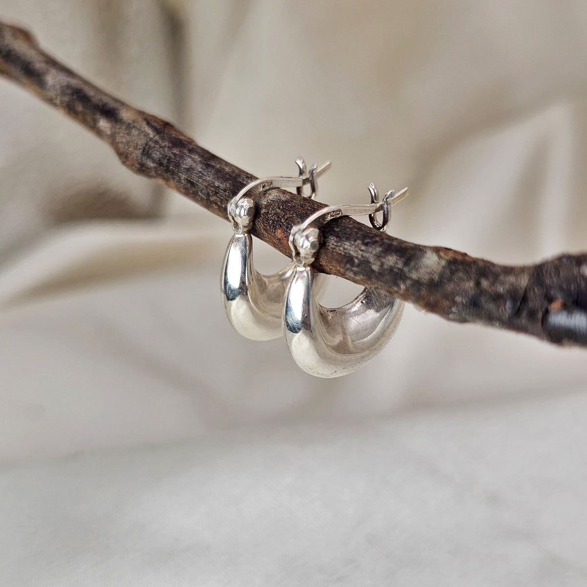 Tapered Hoop Earrings