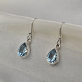 Blue Topaz Teardrop Earrings image 0