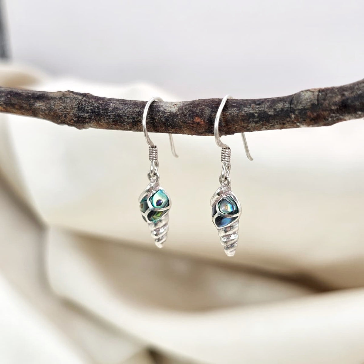 Abalone Inlay Shell Drop Earrings