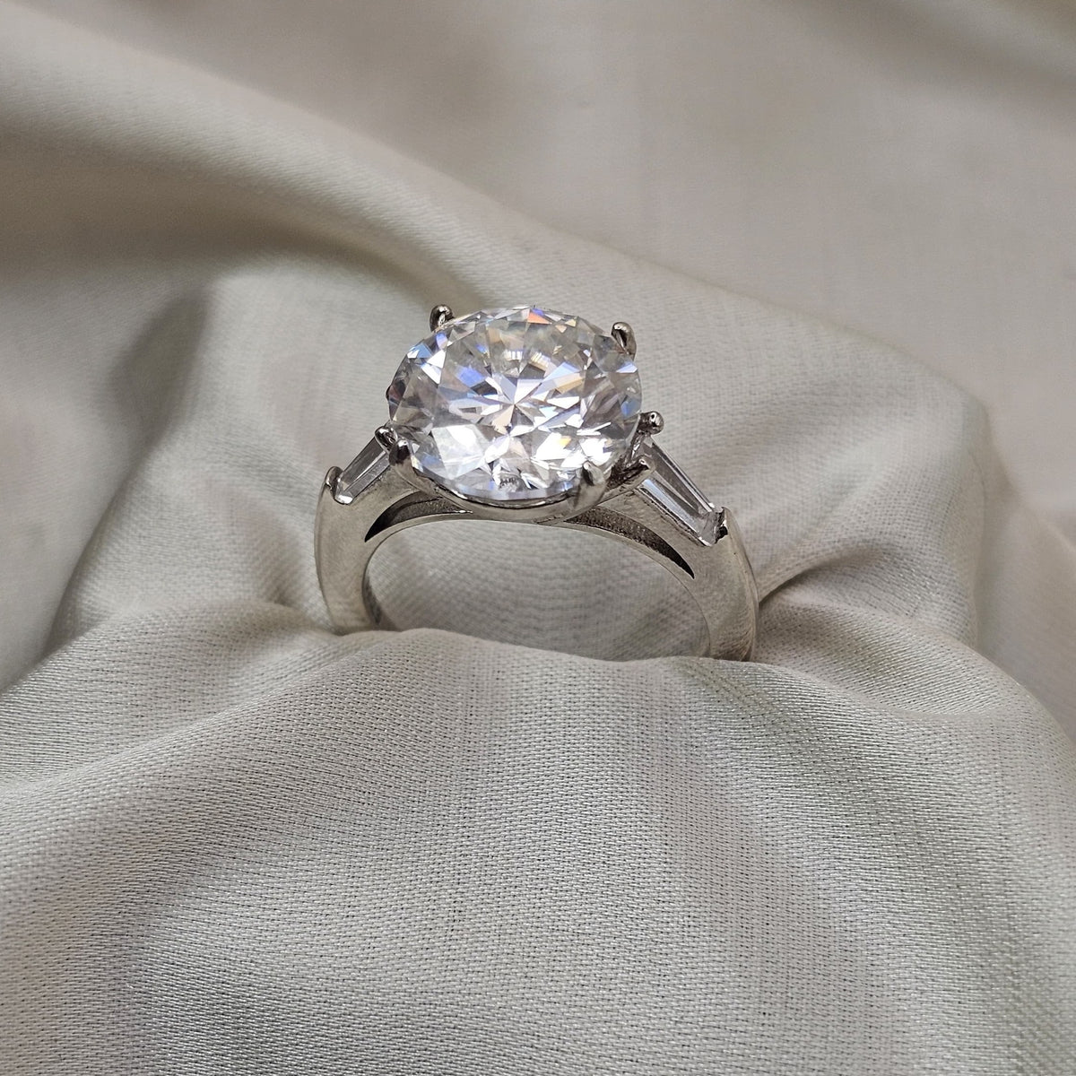 Moissanite Statement Ring