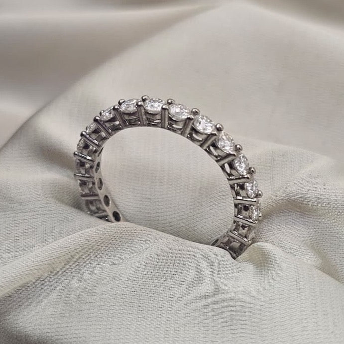 Moissanite Eternity Ring
