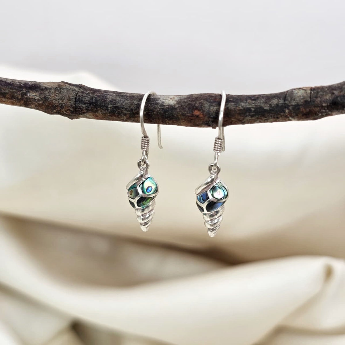 Abalone Inlay Shell Drop Earrings