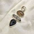 3 Stone Rutile Quartz Totem Pendant image 0