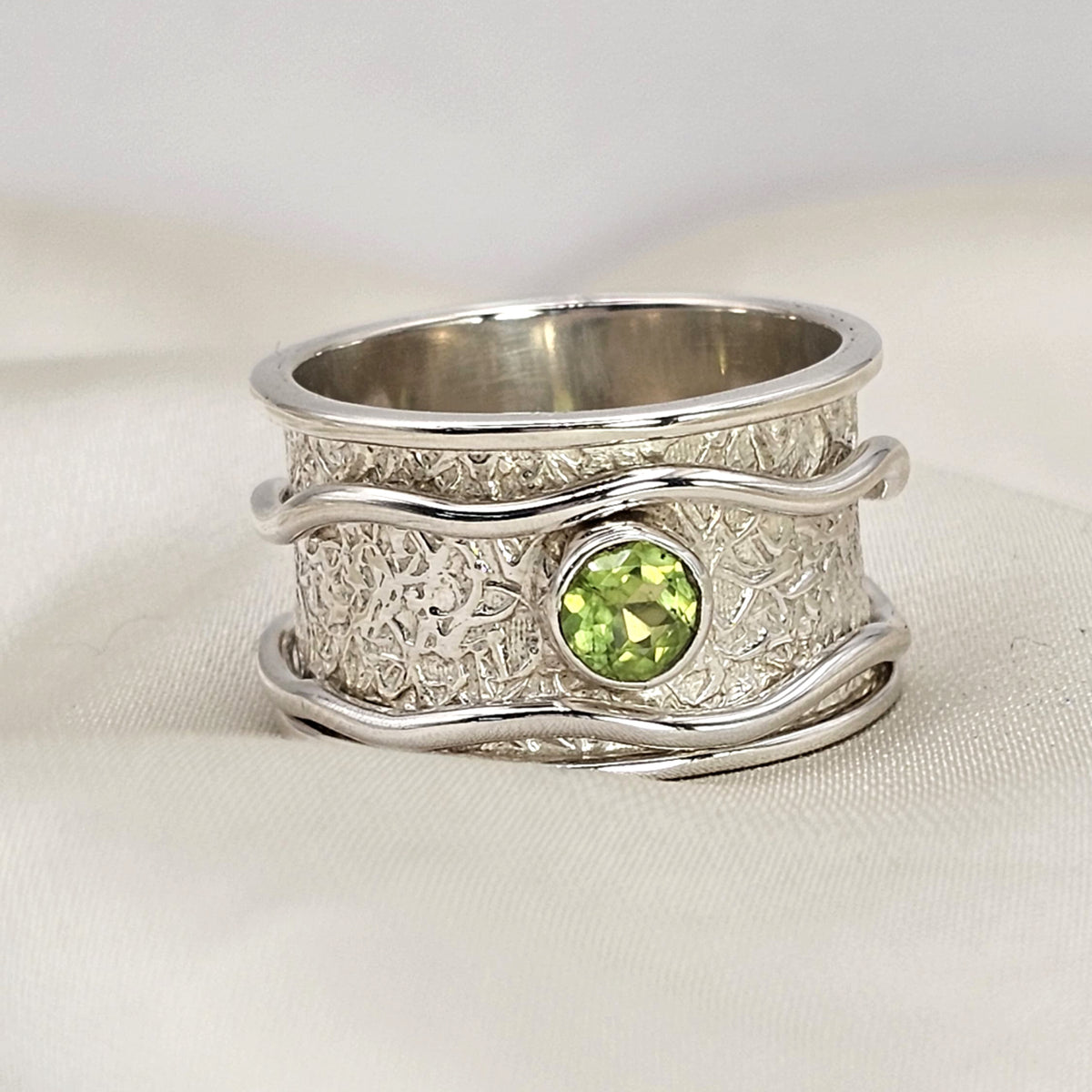 Gemstone Spinner Fidget Ring image 0