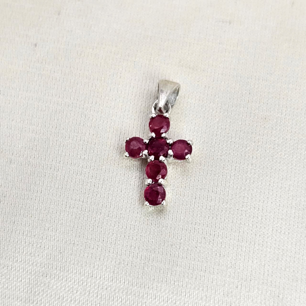 Ruby Cross Pendant image 5