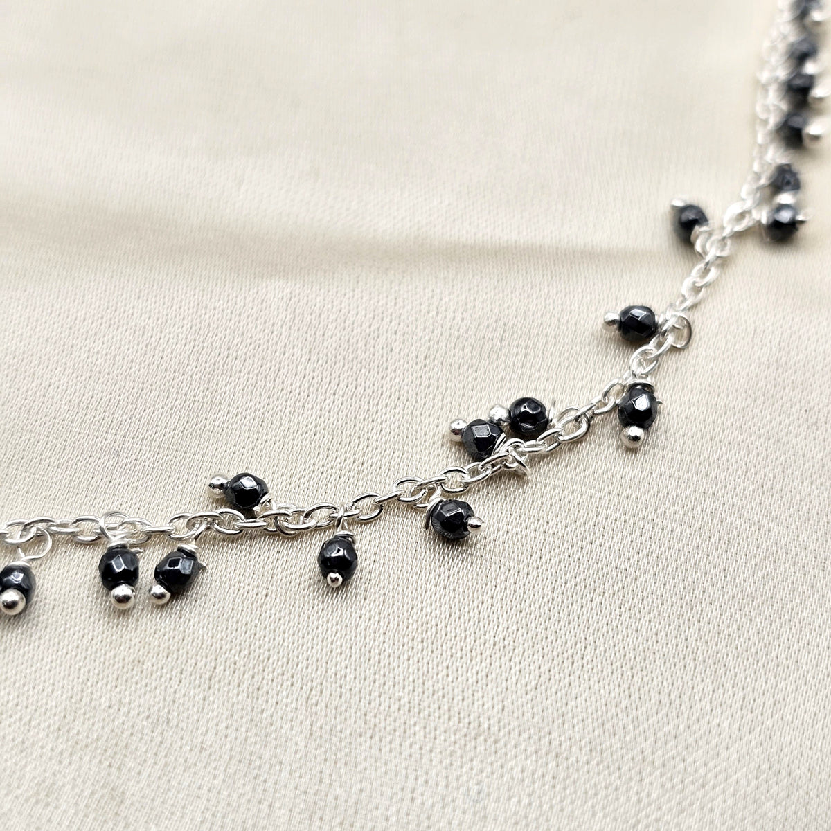 Hematite Beaded Necklace image 1
