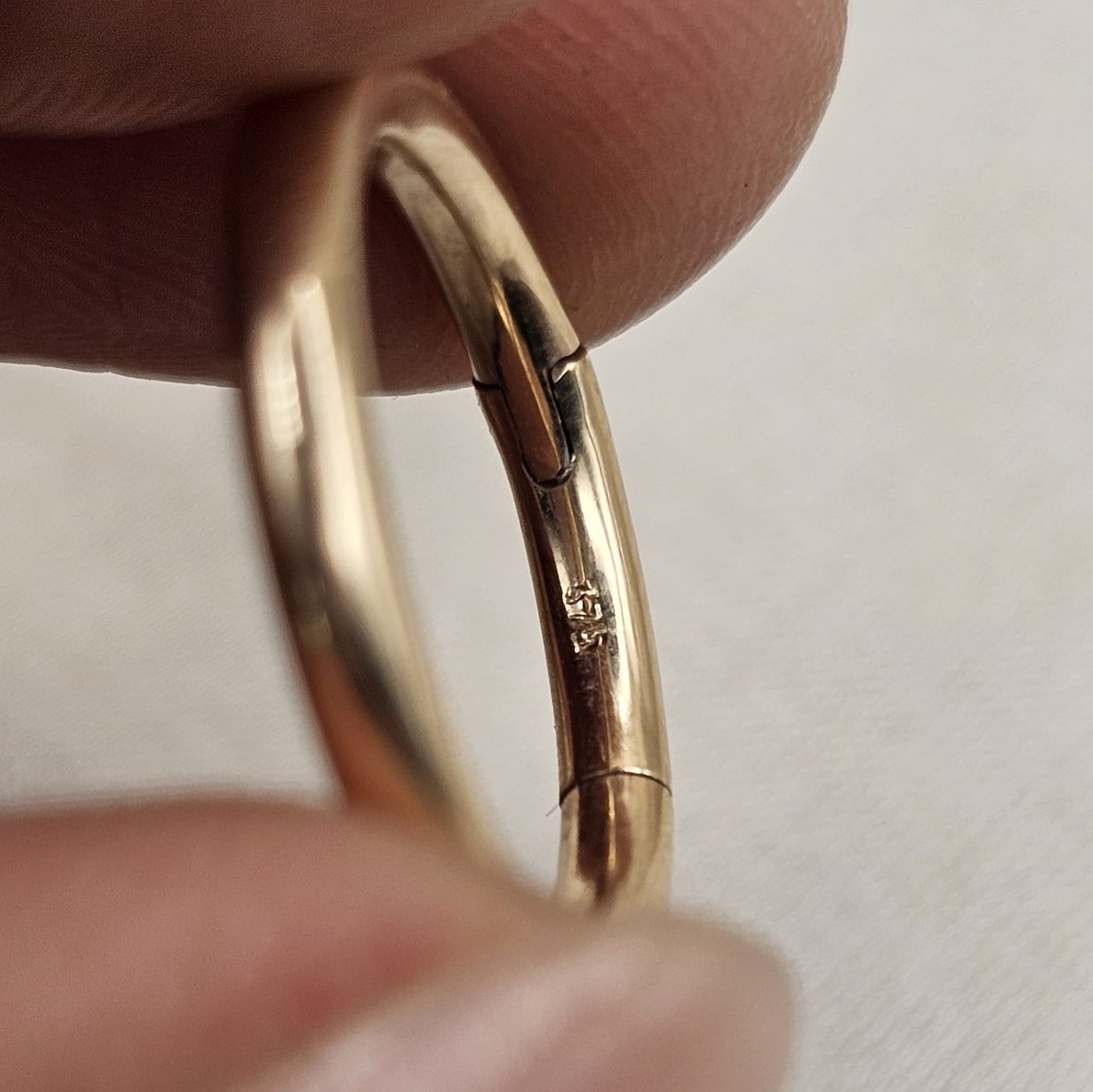 9ct Yellow Gold Hinge Clip