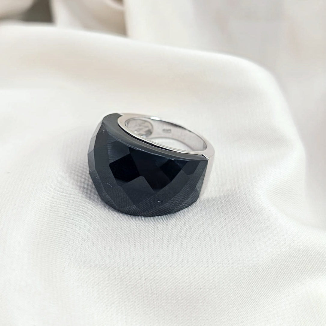 Black Onyx Dome Ring image 3