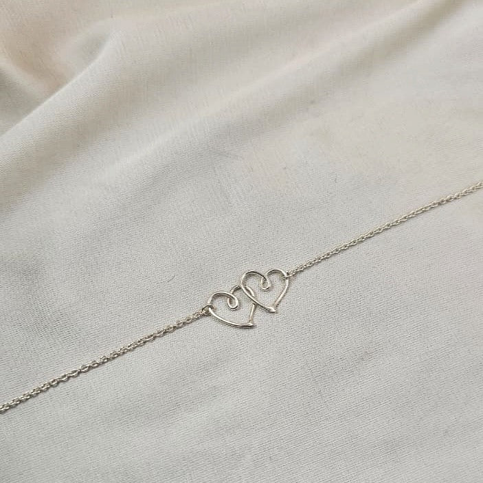 Double Heart Bracelet