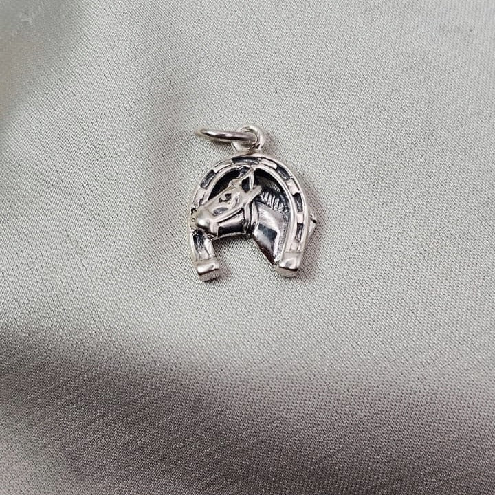 Horse & Horseshoe Pendant