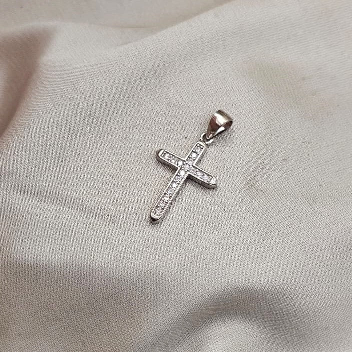 Cubic Zirconia Cross Pendant