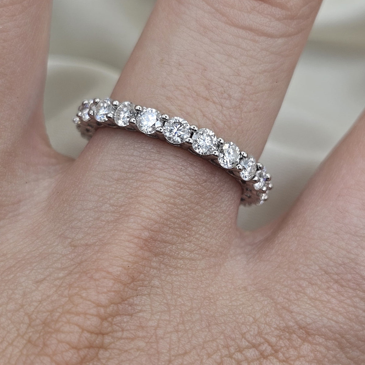 Moissanite Eternity Ring