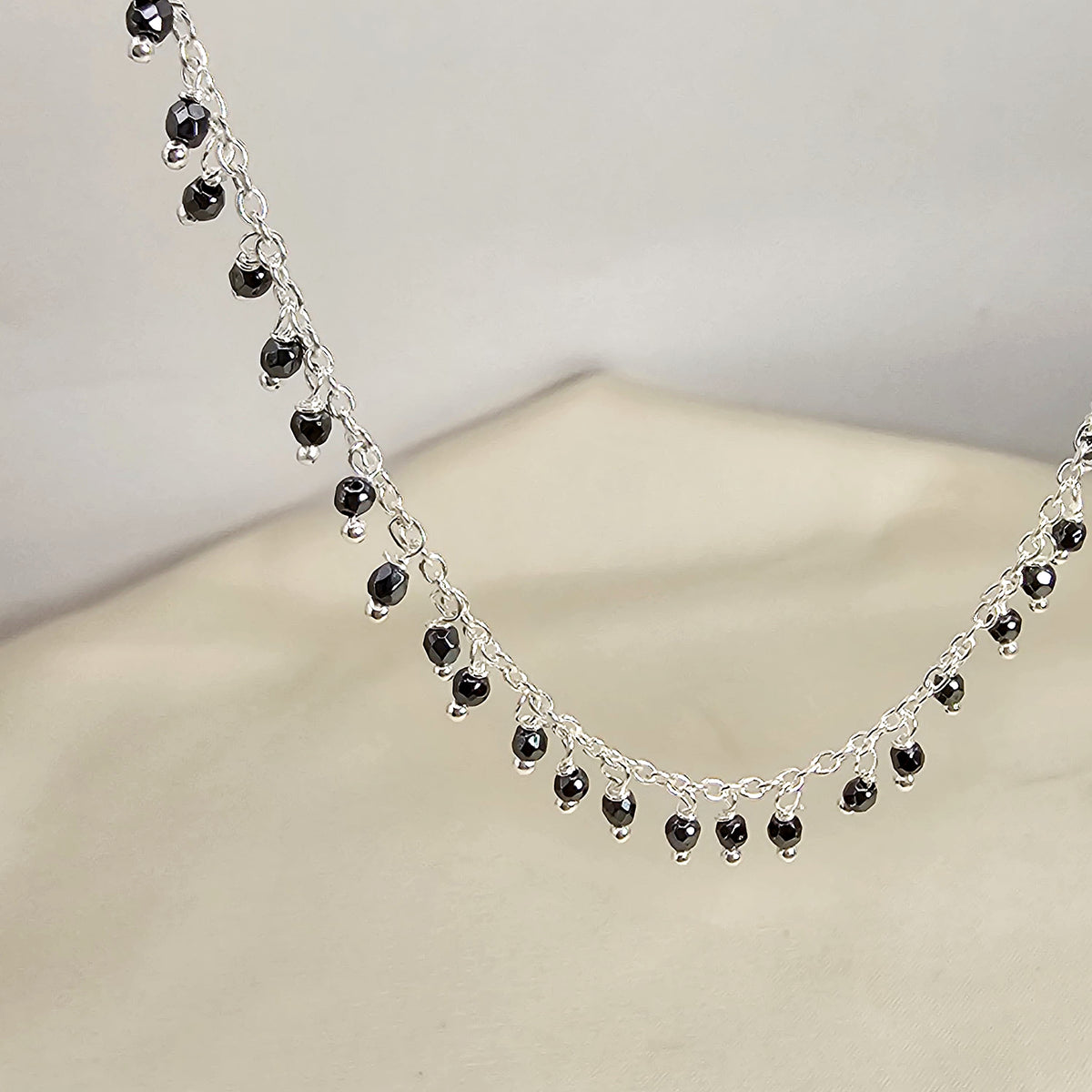 Hematite Beaded Necklace image 2