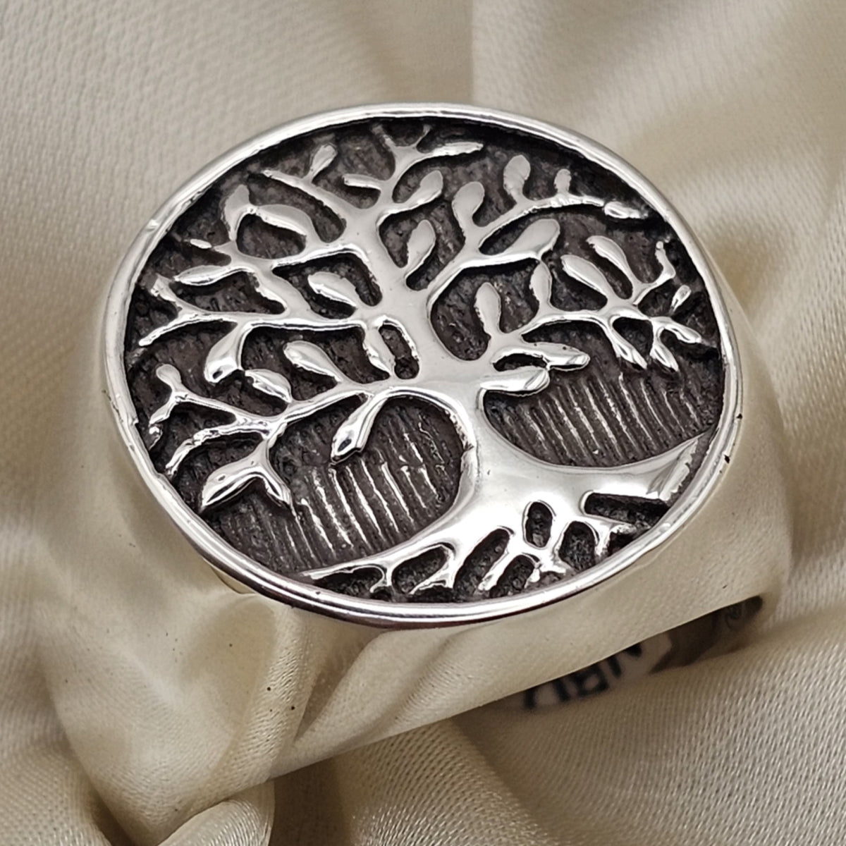 Tree of Life Statement Signet Ring image 4