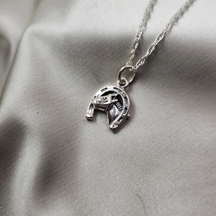 Horse & Horseshoe Pendant