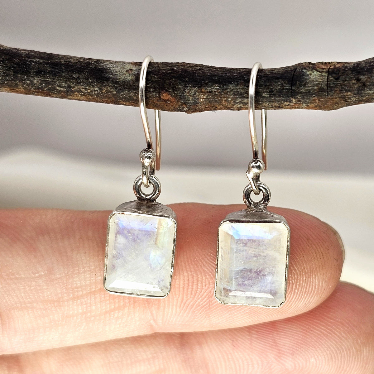 Moonstone Drop Earrings image 1