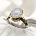 Brass & Moonstone Ring image 0