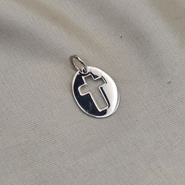 Oval Cross Pendant