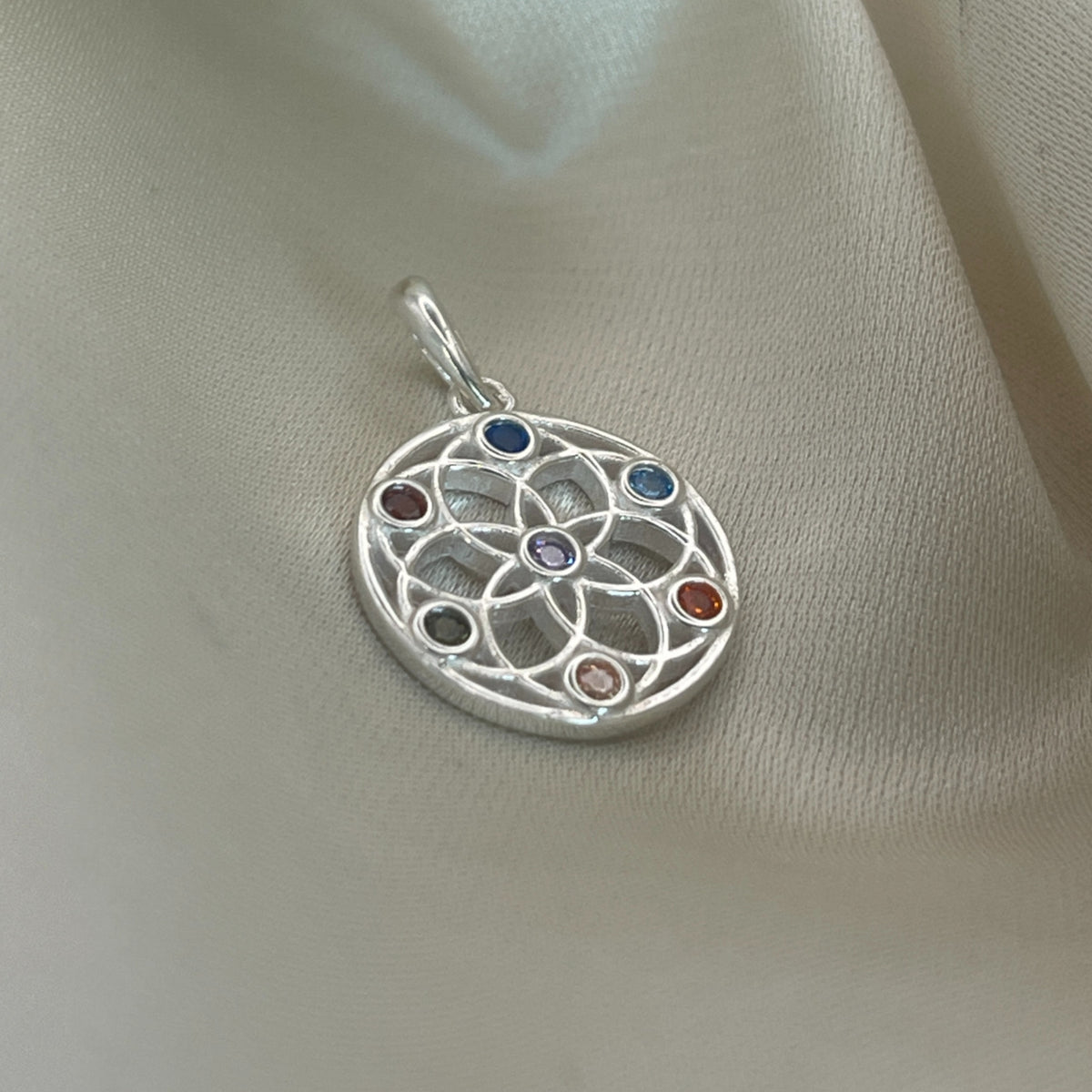Chakra Flower of Life Pendant image 2