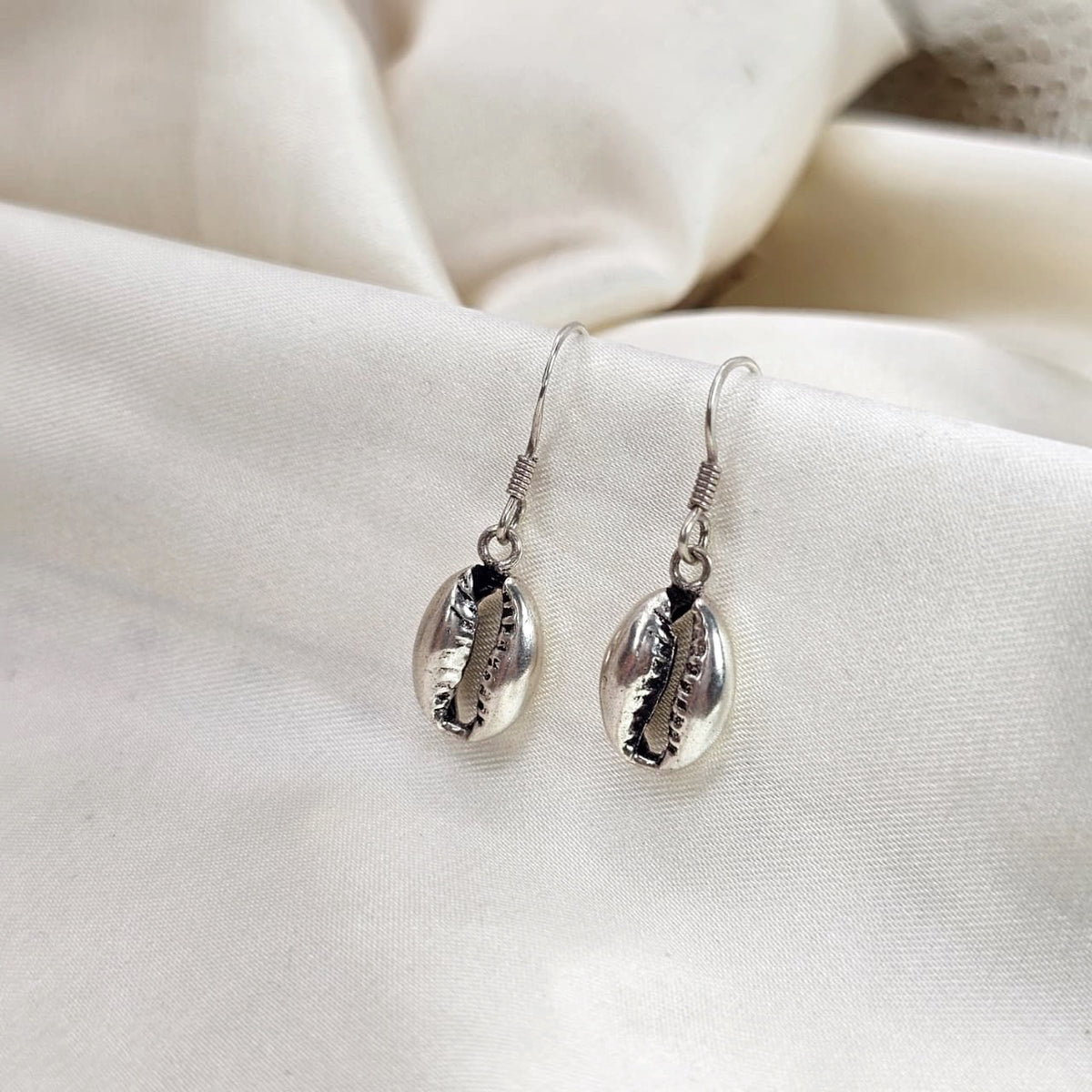 Cowrie Shell Drop Earrings